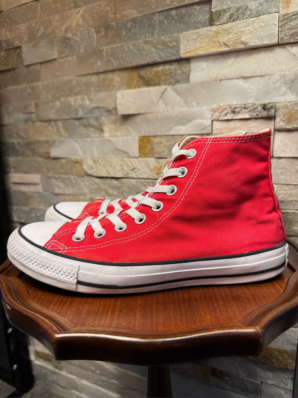Mens 6.5 W 8.5 Converse Chuck Taylor All Star High-Top Red Basketball Sneaker